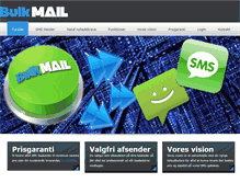 Tablet Screenshot of bulkmail.dk